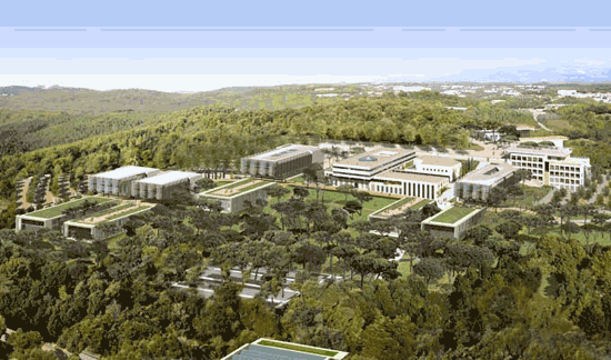 Sophia-Antipolis : Campus STIC projet Wilmotte