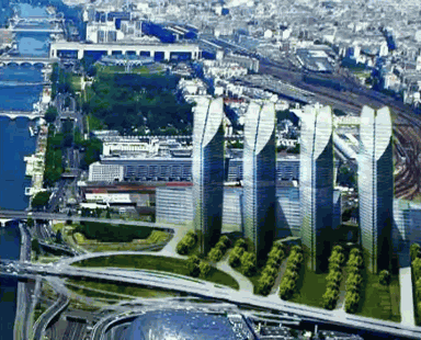 Paris : tours Bercy Poniatowski Claude Vasconi