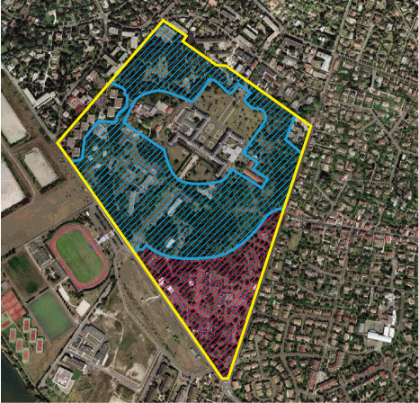 Le Vésinet : hôpital périmètre foncier 3 EPFY