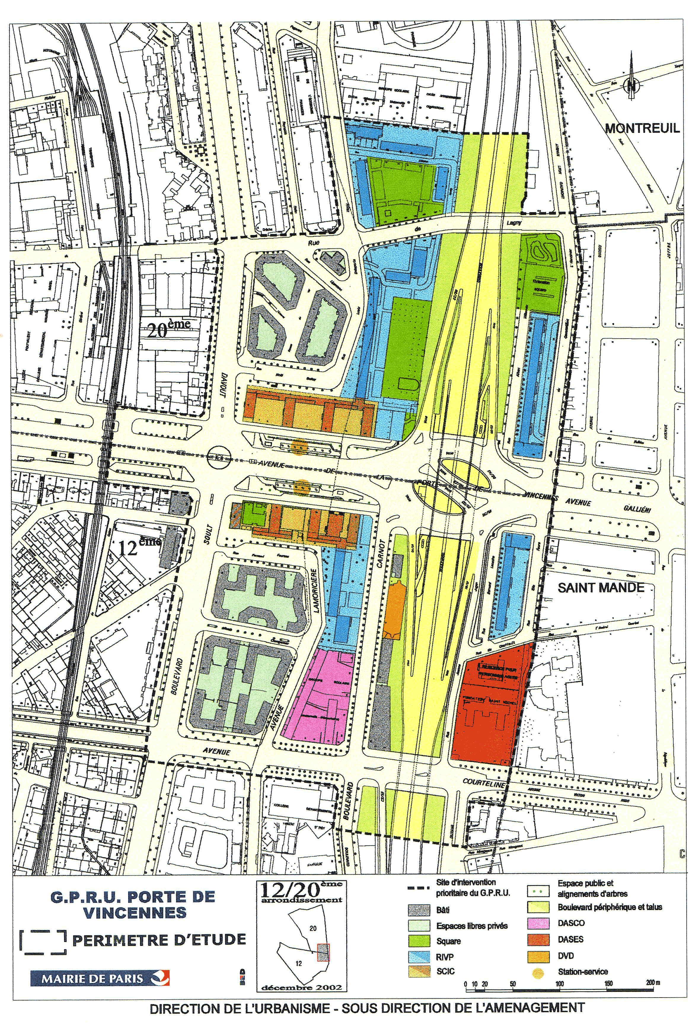 Paris : GPRU porte de Vincennes périmètre