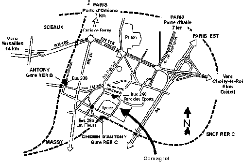 Antony : site du Cemagref emplacement