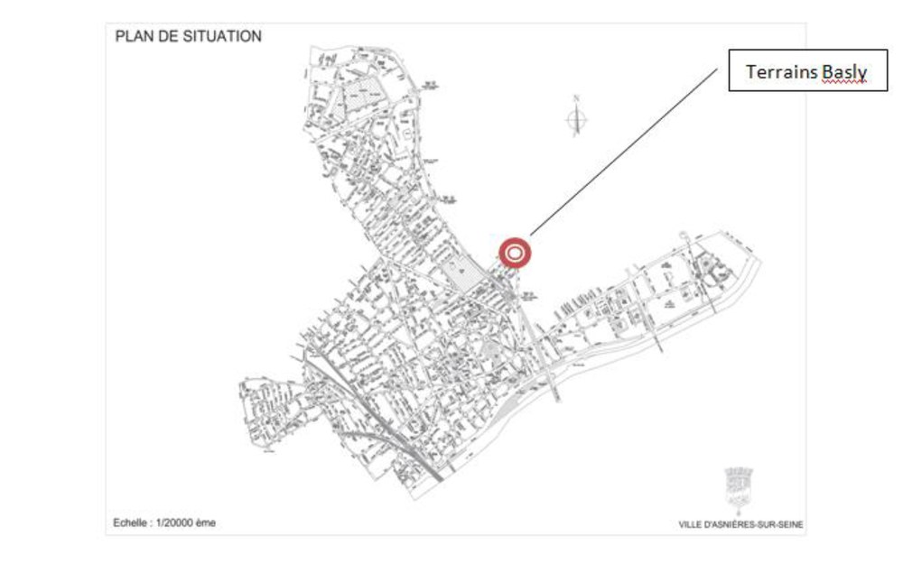 Asnières situation du secteur Basly Gabriel-Péri cession de trois parcelles R2 R253 et R254