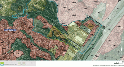 EPA Ecovallée Plaine du Var étude secteur Gattières périmètres réflexion et études