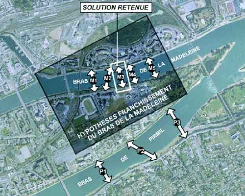 Nantes : plan franchissement bras madeleine