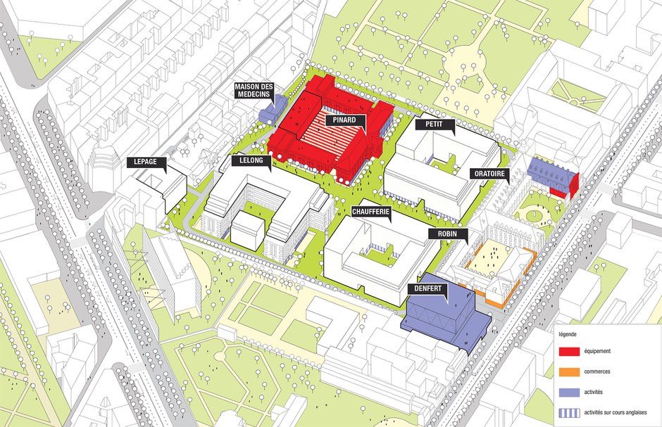 Paris Saint Vincent de Paul axonométrie projet faisa