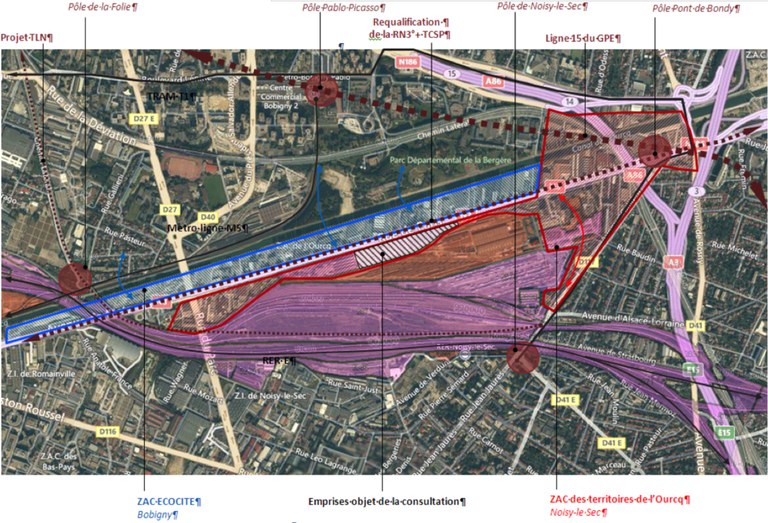 Plan 3 Noisy Le Sec carte transport