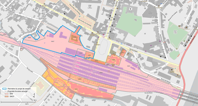 Pontoise gare terrain RFF plan cession nov 2011