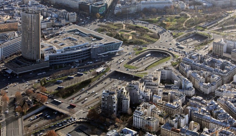 Porte Maillot vue aérienne 