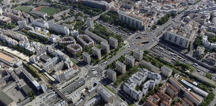 Vue aérienne ZAC Porte de Vincennes