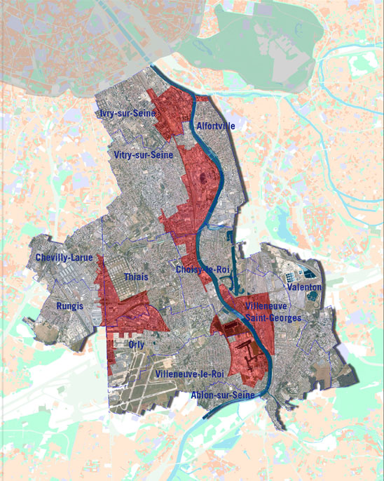 OIN Orly Rungis Seine Amont carte générale MINI