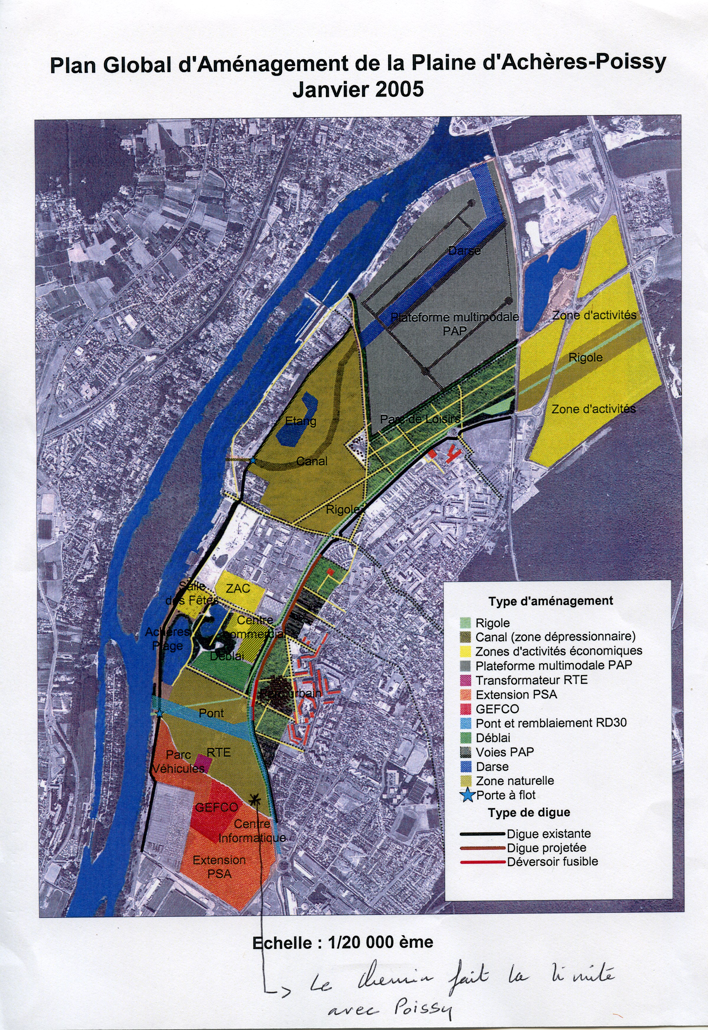 Plan d'aménagement de la plaine d'Achères