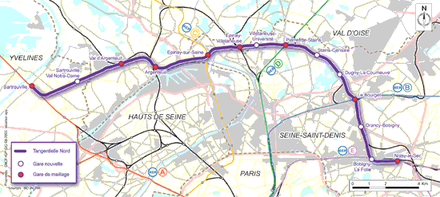 Ile-de-France : conception de la liaison ferrée rapide de Sartrouville à Noisy-le-Sec