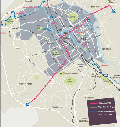 Nancy : objectif 2012 pour la ligne 2 du TCSP