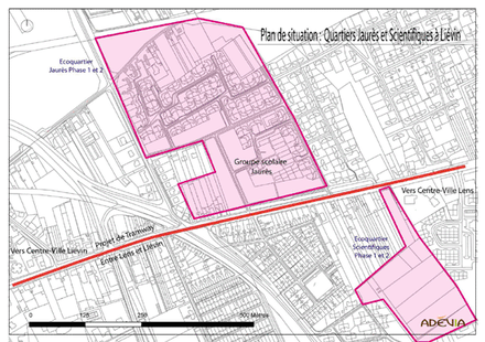 projet urbain / Pas-de-Calais : l'entrée du Louvre-Lens à Liévin