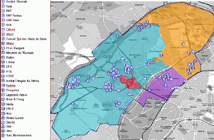 La Défense définit sa zone d'influence