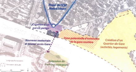 Melun : études urbaines préalables pour le quartier gare