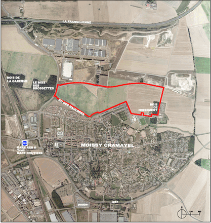 Seine-et-Marne : extension urbaine en terre agricole au sud de la Francilienne