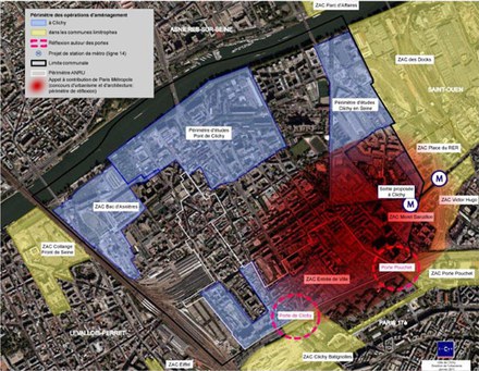 Clichy valorise ses franges urbaines avec Paris, Saint-Ouen et Asnières