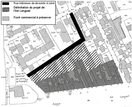 Yvelines : composer un projet de mutation en arrière de la principale rue commerçante