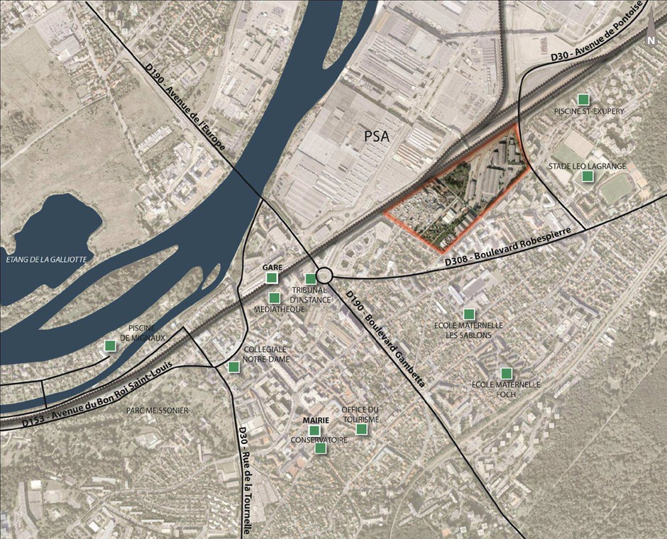 Poissy lance les études de 15 hectares près de la gare