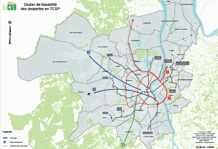 Bordeaux : la CUB va faire synthétiser le projet de réseau de desserte intermodale de ses communes