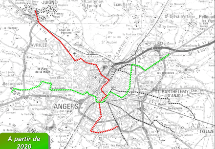 Angers met à l'étude l'insertion de 16 kilomètres de tramway