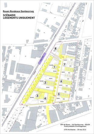 Rouen : démolition et reconstruction sur l'îlot Rondeaux Dambourney