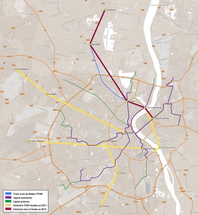 Bordeaux : un nouveau TCSP à l'étude pour le nord et la rive droite