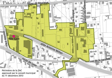 Ain : concours d'urbanisme pour l'écoquartier de la gare à Trévoux