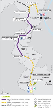 Yvelines :  la phase 1 de la Tangentielle Ouest est lancée