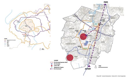 Projet urbain / Bagneux va créer un nouveau tissu urbain autour de deux gares