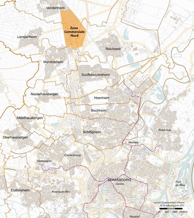 Strasbourg : restructuration de la Zone Commerciale Nord