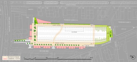 Paris : quels commerces dans les garages qui bordent la Halle Freyssinet ?