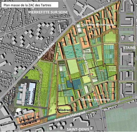 Seine-Saint-Denis : les Tartres Sud, quartier agricole et social dans la ville dense