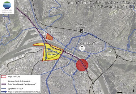 Rouen : jusqu'à 250 000 m² autour de la future gare Saint-Sever