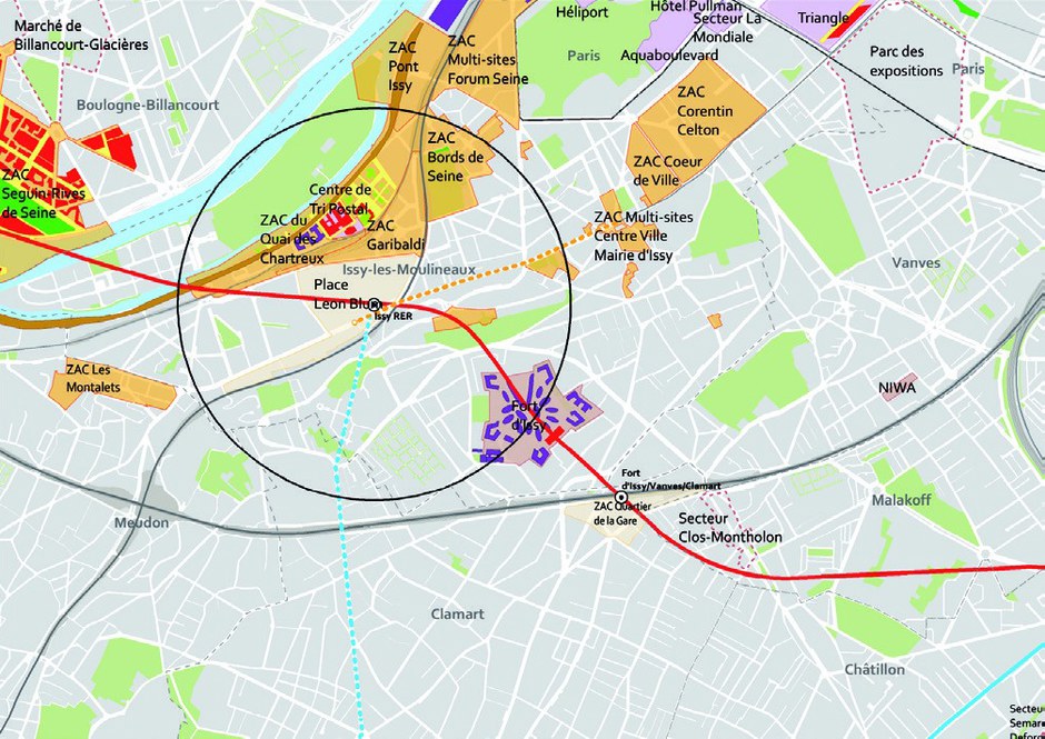 Issy-les-Moulineaux RER : appel à projets pour 130 000 m² autour du Grand Paris Express