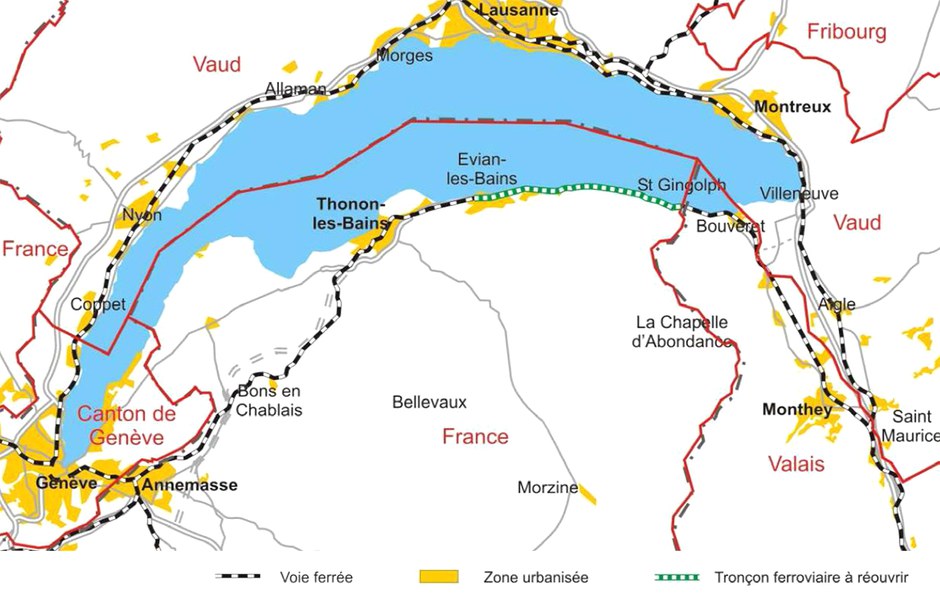 Grand Genève / Lac Léman : Citadia et EODD vont étudier la réouverture de la ligne du Tonkin