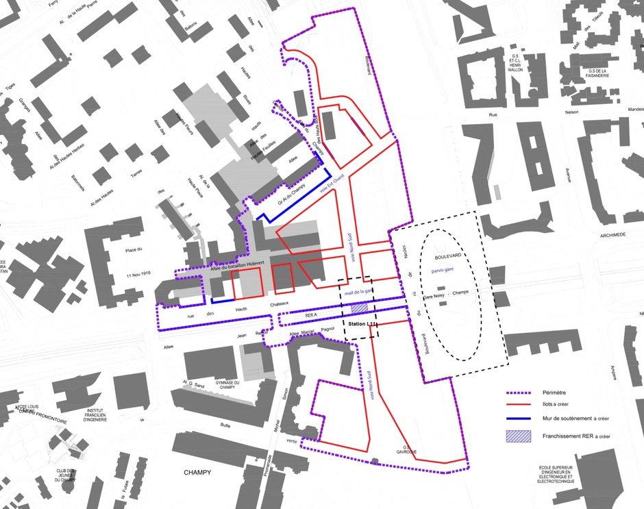 Noisy-Champs : le projet urbain autour du nouveau pôle gare entre dans le détail