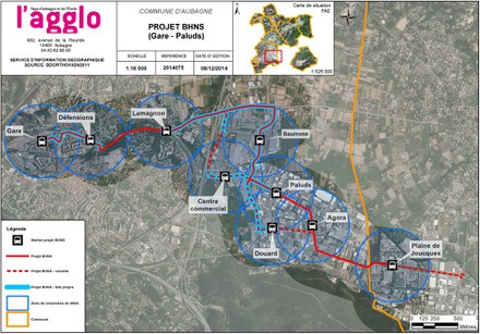 Pays d'Aubagne : un BHNS entre la gare et la ZI des Paluds 