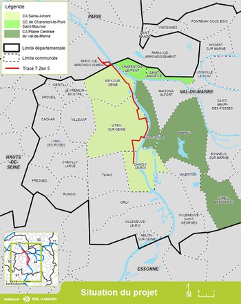 Le Stif lance la maîtrise d'œuvre de la ligne T Zen 5 sur un chapelet de projets urbains