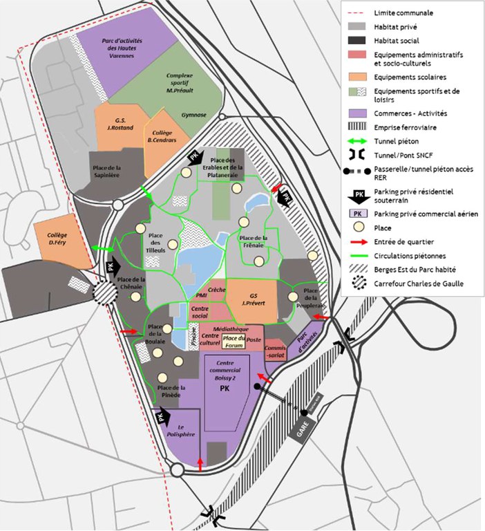 Limeil Brévannes NPNRU-13-organisation quartier