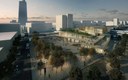 Saint-Denis Pleyel perse du futur quartier et gare KengoKuma SGPKK 2018