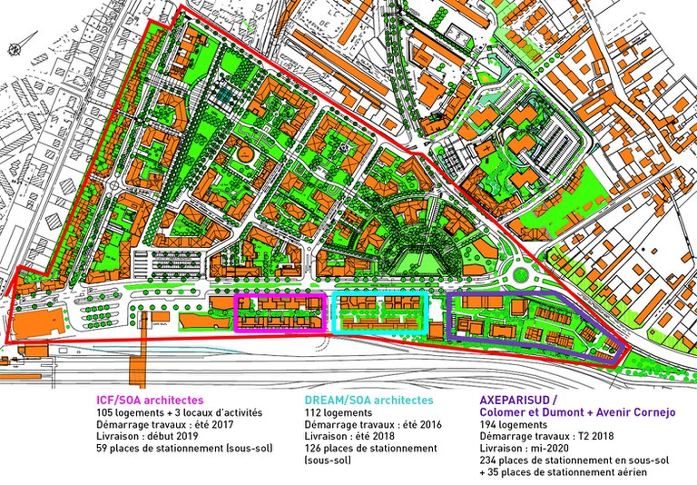 Massy Vilmorin Plan masse