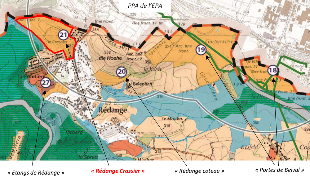 Alzette Belval Rédange Crassier Localisation