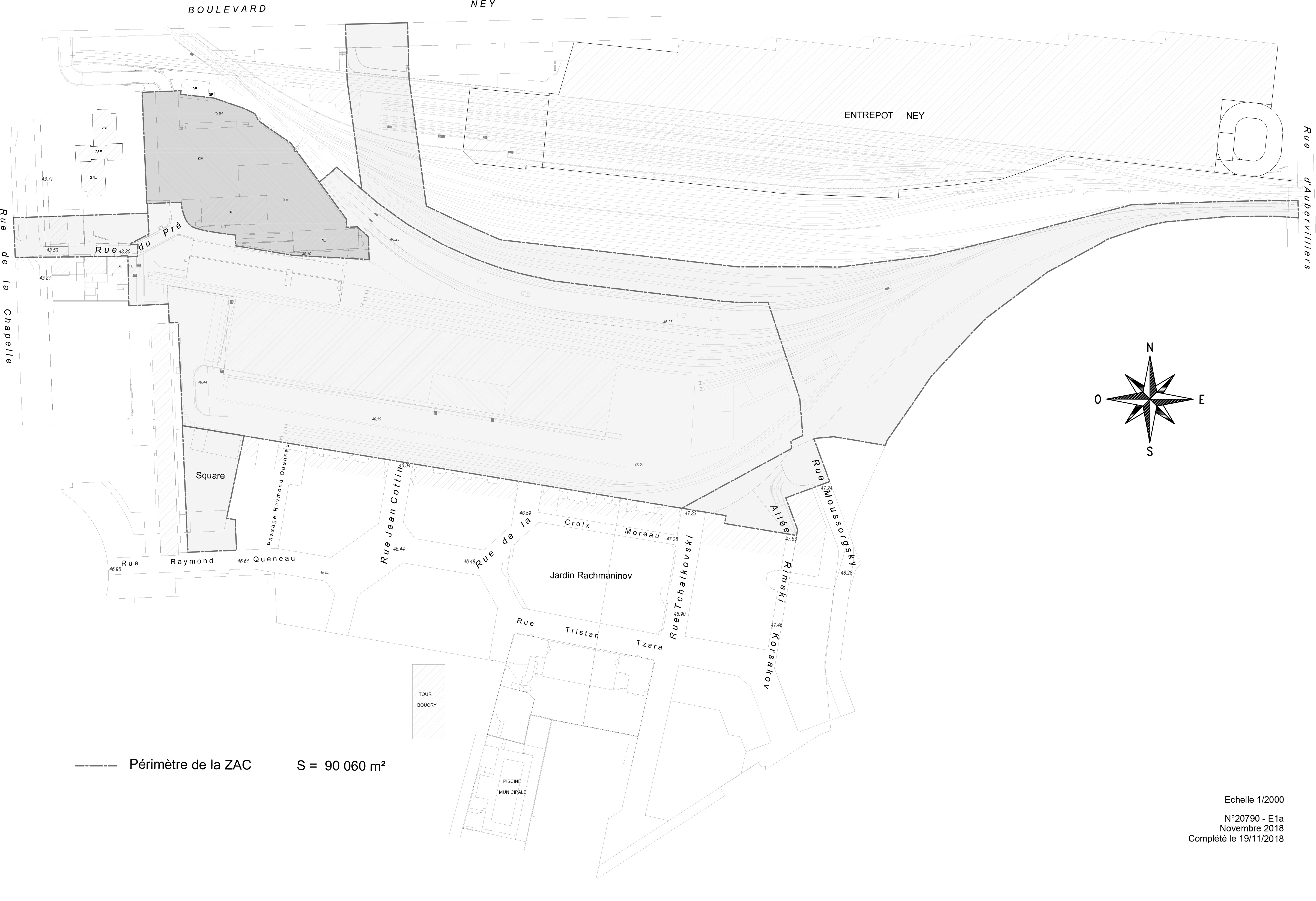 Chapelle Charbon plan de géomètre P&MA2019