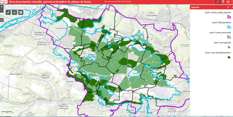 Carte de la ZPNAF plateau de Saclay.png