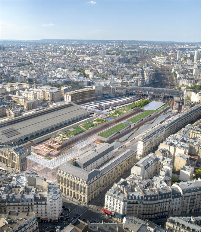 Paris Gare du Nord 2024 Vue Aerienne.png