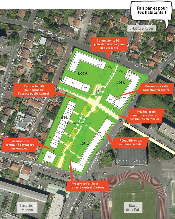 Fresnes-Cité des Groux_Plan masse habitants