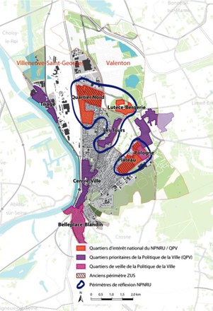 Grand Orly Seine Bièvre : deux ans de préfiguration pour les secteurs NPNRU de Villeneuve-Saint-Georges et Valenton