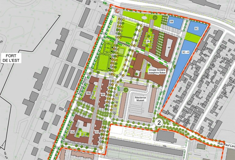 Courneuve Clos Plan Masse Avancement